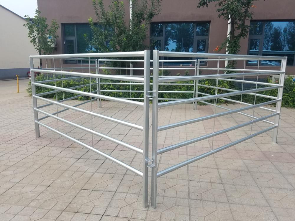 1.8mx2.1m 6 Rails Metal Panel Fence For Horse,Cattle,Sheep