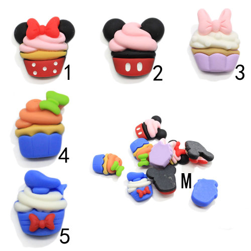 Mixed Lovely Cartoon Cake Ice Cream Flatback Cabochon Scrapbook Kawaii DIY Embellishments Accessories