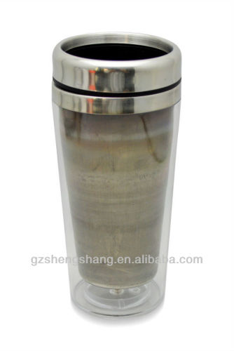 double wall travel mug 450 ml(BPA free100%)