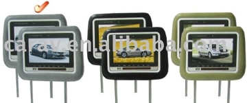 7" Headrest Car TFT-LCD DVD Monitor with Pillow