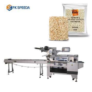 Horizontal Flow Pillow Pack Automatic Packaging Machines for Instant Noodles and Cakes