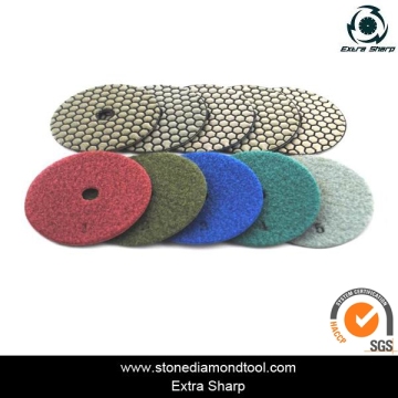 Velcro Back Diamond Flexible Dry Polishing Pad