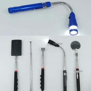 Magnetic Detection Mirror Flashlight Pickup Tool - 5 Piece Set