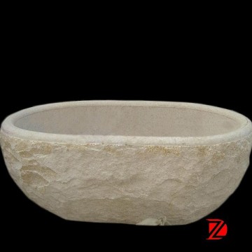 Stone antique corner bathtub