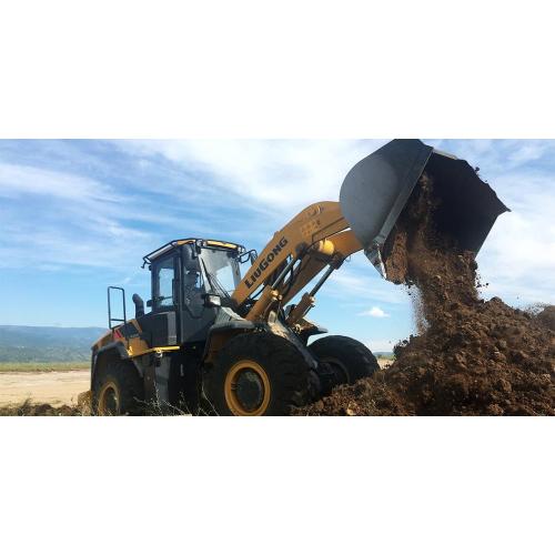 Carregadeira de roda dianteira 848H com soprador de neve para caçamba LIUGONG