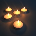 4Hours Round Snow Lilin Tealights Lilin