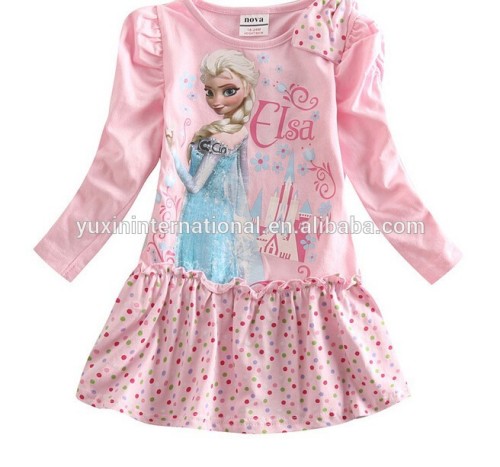 Popular frozen elsa dress wholesale children girl dress TX001