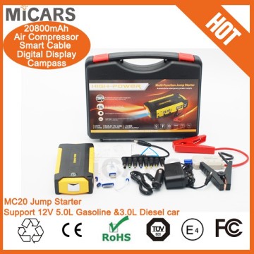 2017 New Arrival Air Compressor Jump Starter With Campass