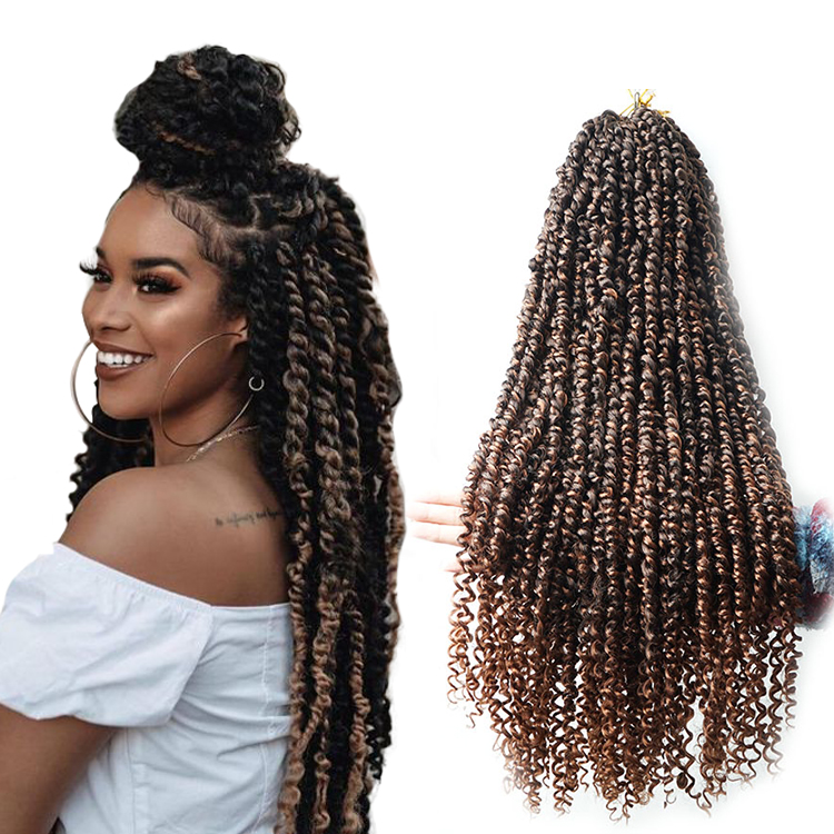 beauty supplies new Long Pre Twisted Passion Twist hair Synthetic spring Twists Crochet Hair extension Crotchet Braid Fluffy