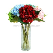 vivid silk Hydrangea stem flower, 2016 hot selling artificial flower