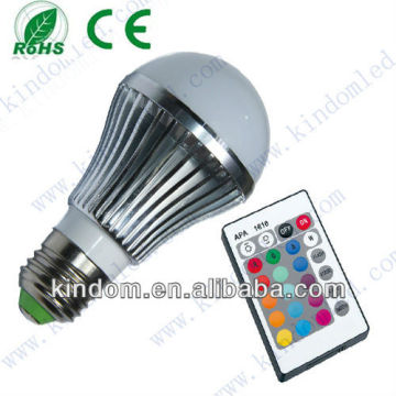 remote controller 3w rgb led spotlight e27