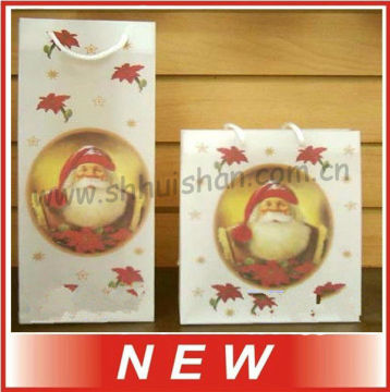 One set Christmas paper gift shopping bag