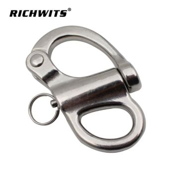 Stainless steel 316 fixed bail swivel eye snap shackles d rings shackles