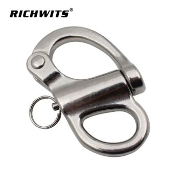 Stainless Steel Fixed Eye Snap Shackle Quick Release Mini Shackle 52mm