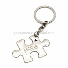 custom alphabet single letter metal stamp debossed Keychain keyring