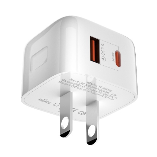 20W USB-C Fast Wall Charger Typec PD2.0 QC3.0