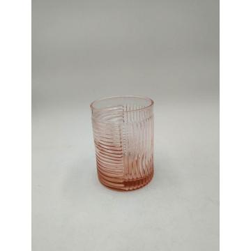 gobelet à vin en verre de champagne moderne de couleur rose