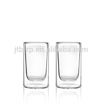 insulated glass double wall mug, insulated glass tumbler