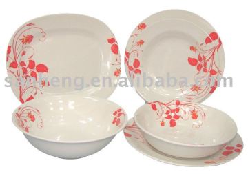 6pcs melamine tableware set