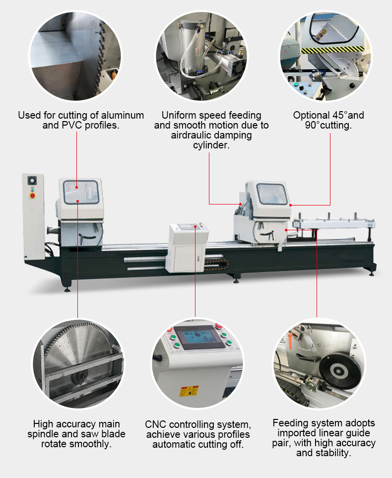 CNC Aluminum Window Profile Cutting Saw Machine