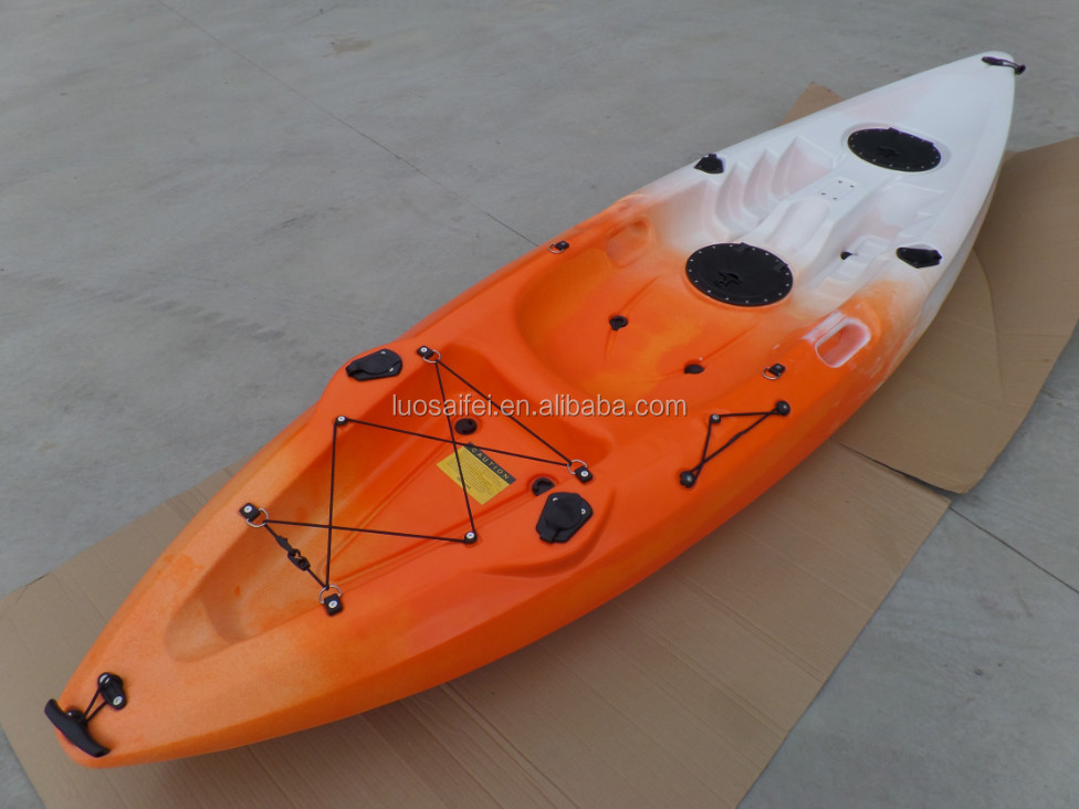 LSF Single Seat One Person 9.6FT Fishing Sit On Top Canoe LLDPE Plastic Kayak
