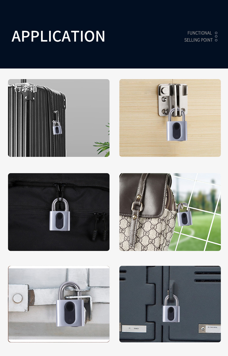 Fingerprint Security Padlock