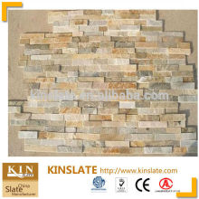 Most popular beige quartzite glued stack stone cladding