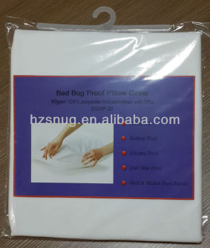 Bed Bug Proof Polyester Pillow Cover zippered pillow protector