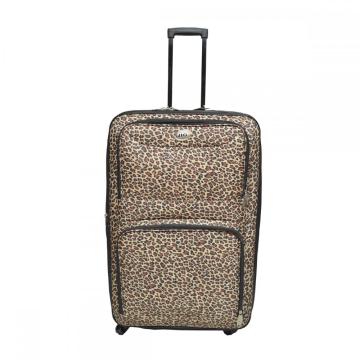 Fashion Leopard Print Softshell Trolley Luggage