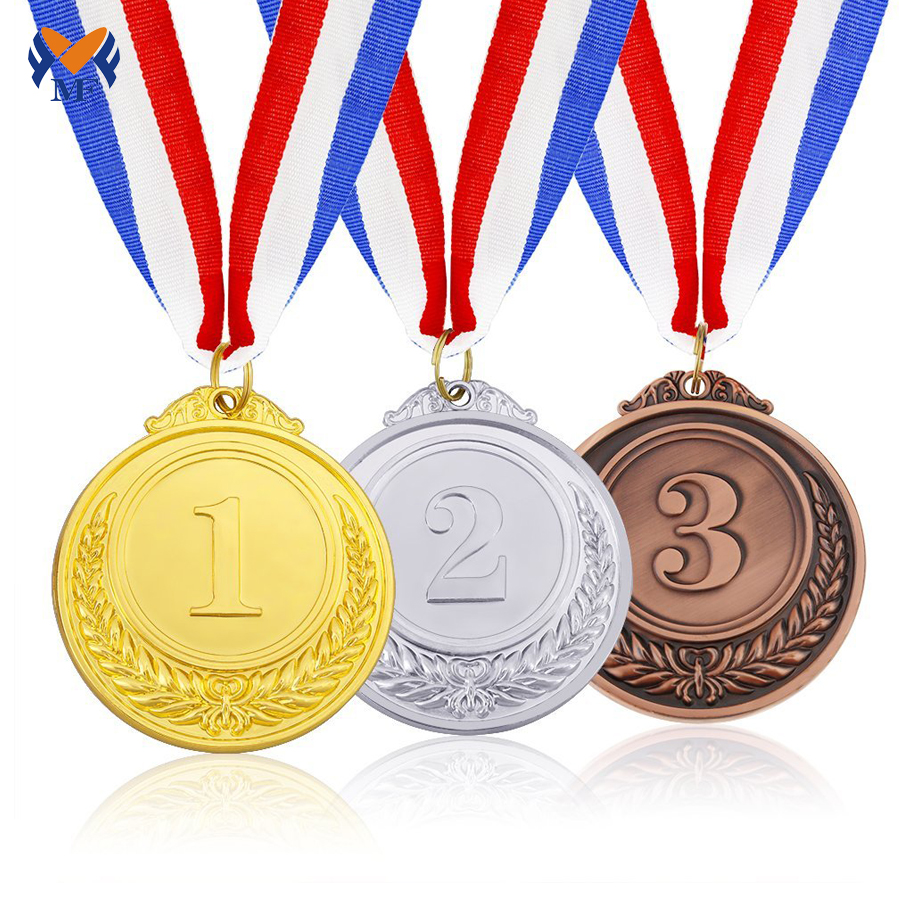 Blank Award Gold Silver Bronze Medals