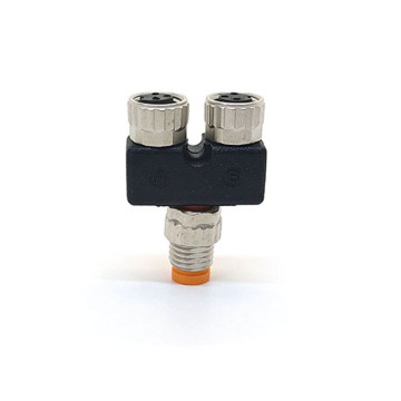 M8 Y-Type Connector 4pin ذكر إلى موصل أنثى