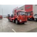 FAW heavy machinery equipment transportation flat truck