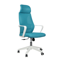 Factory Wholesale White Frame Mesh Back Office Chairs with PP Armrests