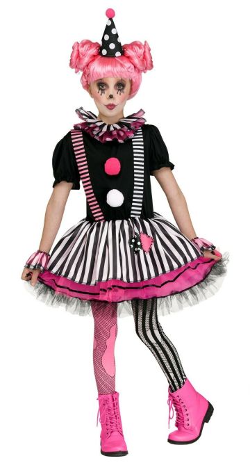 Halloween Girls Clown Costume