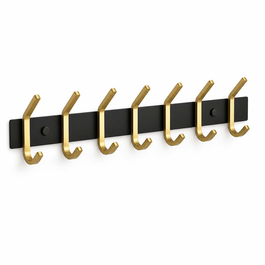 Trilho de gancho de toalha do banheiro SUS304 resistente ( SUS304 Bathroom Towel Hook Rail Heavy Duty (