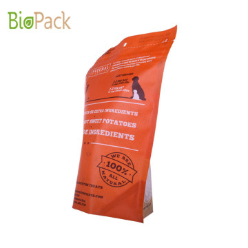 Stand Up Pouch Pet Food Bag med vindus Customised Printing