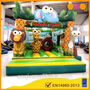 AOQI EN14960 certified safari park jungle inflatable combo for kids for sale