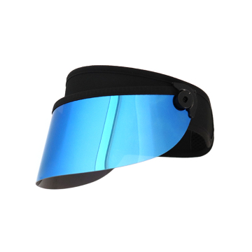 Blue sun visor face shield golf visor hat