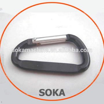 Aluminium D shape flat Carabiner customized