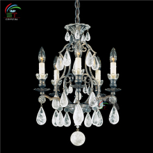 Small 5 Light Versailles Chandelier rock crystal