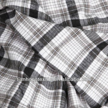 100% Cotton Yarn Dyed Woven Twill Flannel Fabric