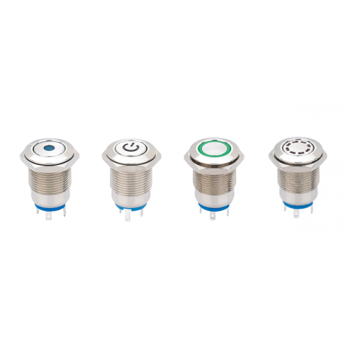 UL 12mm metal pushbutton switch