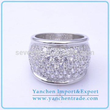Micro Pave Round CZ Eternity Band Ring for Men