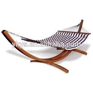 Hammock w Arc Wood Stand