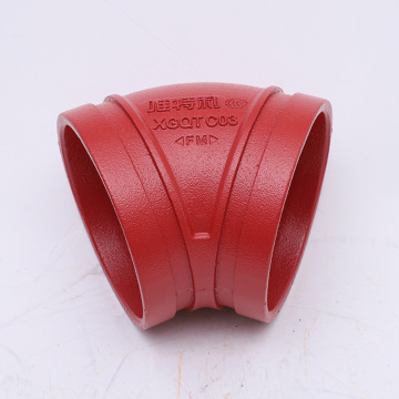 Durable Ductile Iron 45° Grooved Pipe Fittings