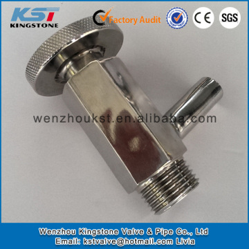 1 1/2" ss304 sampling valve sanitary threaded sample valve