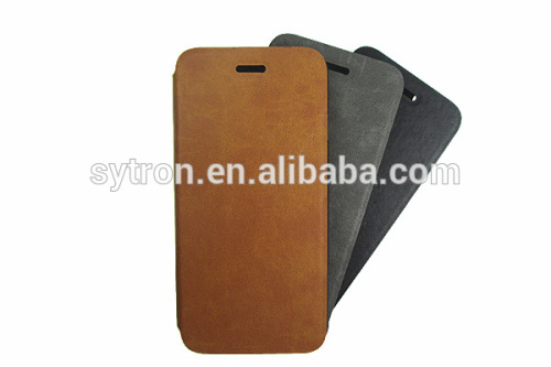 Pu leather electric voltage card slot wallet flip cover case