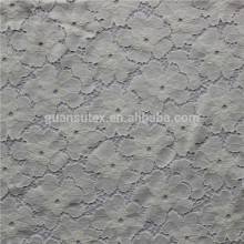 new design french guipure lace fabric, graceful white nylon bridal lace fabric