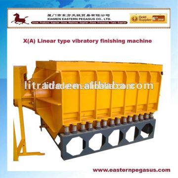 Stone machine, automatic machine, Linear type vibratory finishing machine