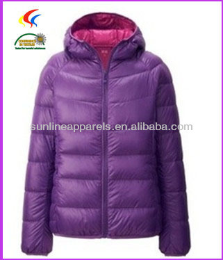 90/10 down jackets for women